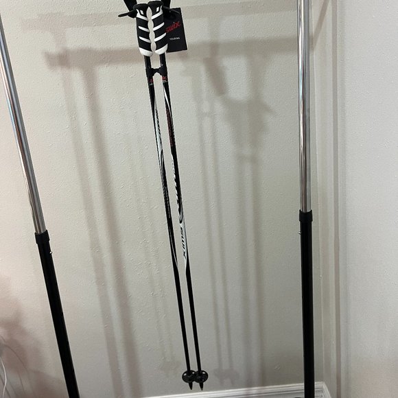 Ski Poles SWIX Sport AS 115 CM Touring Black-New Never Used NWT - Picture 2 of 8